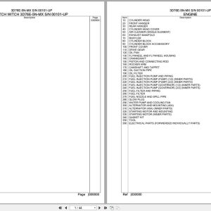 Komatsu Engine 3D76E 5N MX 00101 UP Parts Catalog (1)