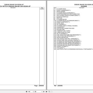 Komatsu Engine 3D82AE 5M MX 00246 UP Parts Catalog (1)