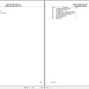 Komatsu Engine 3D84 1B 01001 UP Parts Catalog (1)