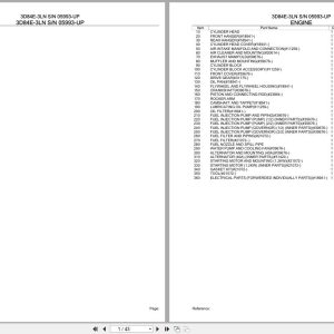 Komatsu Engine 3D84E 3LN 05993 UP Parts Catalog (1)
