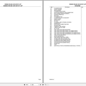 Komatsu Engine 3D84E 5N BA 00101 UP Parts Catalog (1)