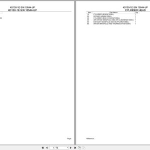 Komatsu Engine 4D130 1E 10544 UP Parts Catalog (1)