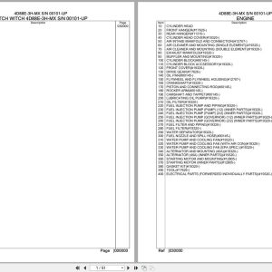 Komatsu Engine 4D88E 3H MX 00101 UP Parts Catalog (1)