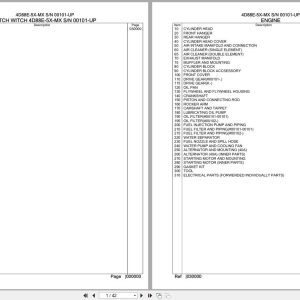 Komatsu Engine 4D88E 5X MX 00101 UP Parts Catalog (1)