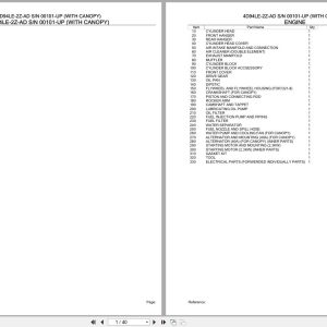 Komatsu Engine 4D94LE 2Z AD 00101 UP Parts Catalog (1)