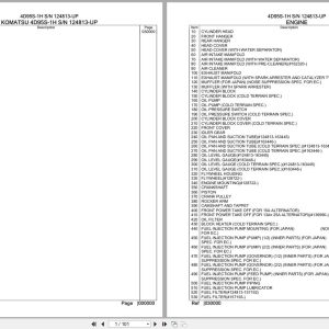 Komatsu Engine 4D95S 1H 124813 UP Parts Catalog (1)