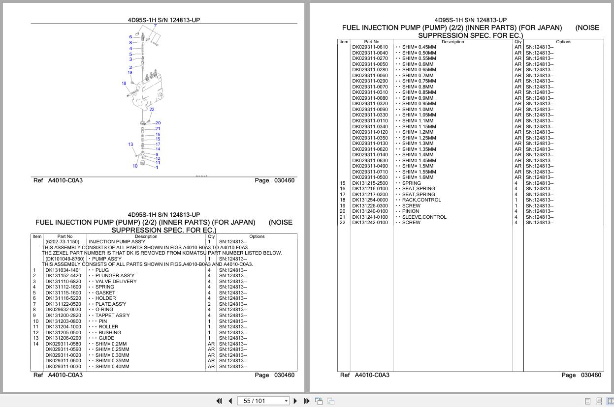 Komatsu Engine 4D95S 1H 124813 UP Parts Catalog (2)