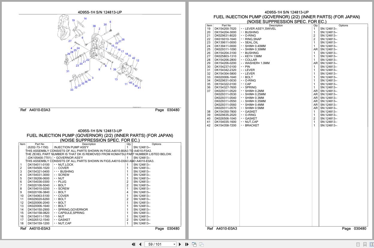 Komatsu Engine 4D95S 1H 124813 UP Parts Catalog (3)
