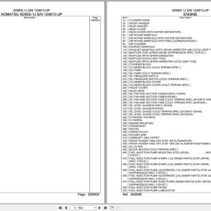 Komatsu Engine 4D95S 1J 124813 UP Parts Catalog (1)