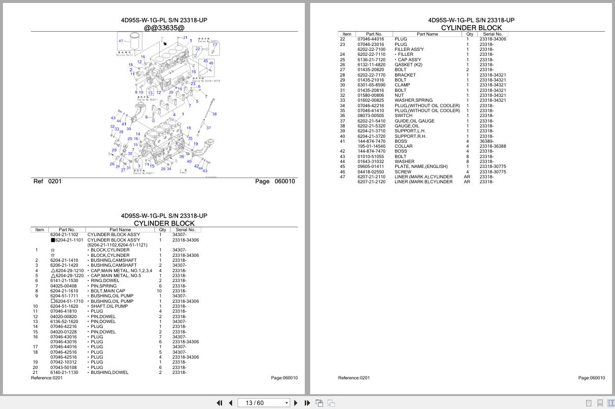 Komatsu Engine 4D95S W 1G PL 23318 UP Parts Catalog (2)