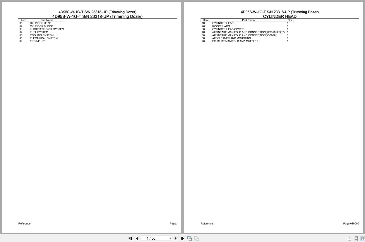 Komatsu Engine 4D95S W 1G T 23318 UP Parts Catalog (1)