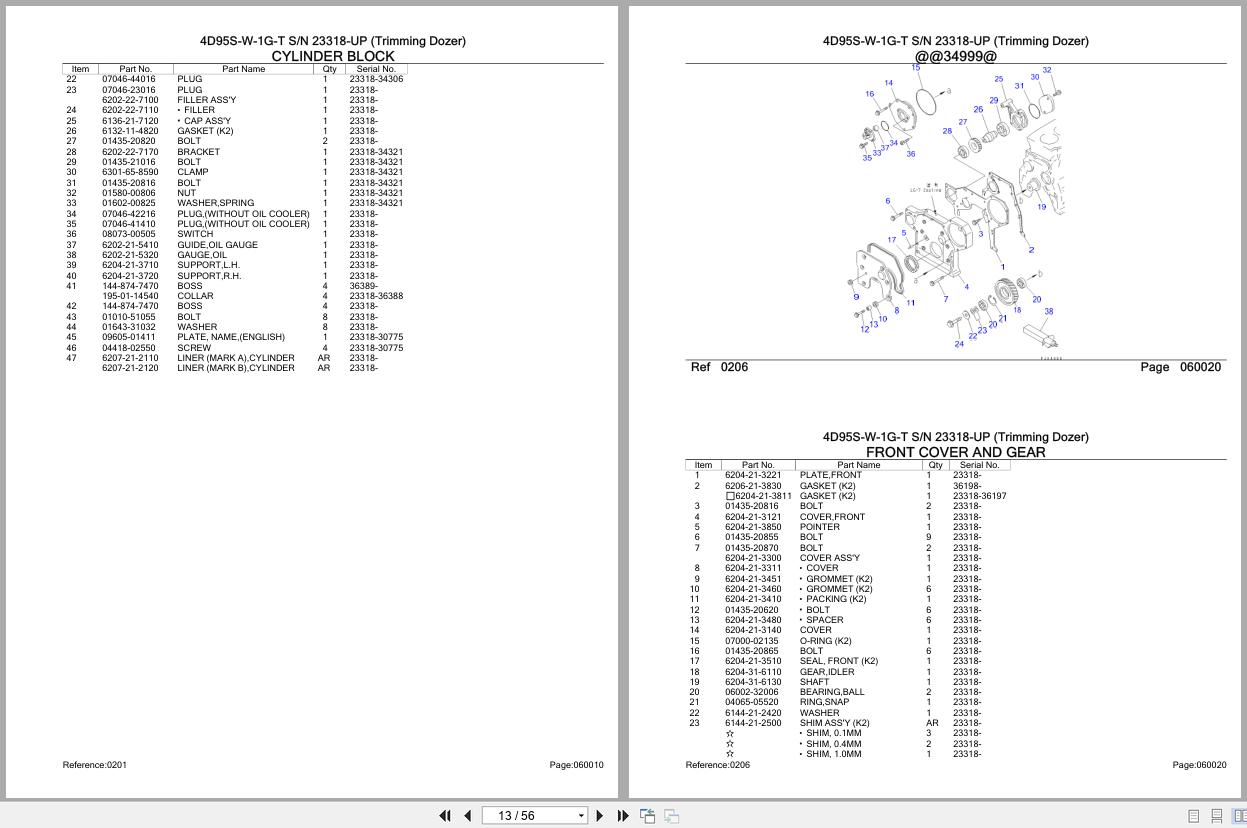 Komatsu Engine 4D95S W 1G T 23318 UP Parts Catalog (2)