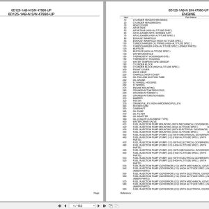 Komatsu Engine 6D125 1AB N 47990 UP Parts Catalog (1)