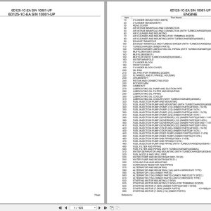 Komatsu Engine 6D125 1C EA 10001 UP Parts Catalog (1)