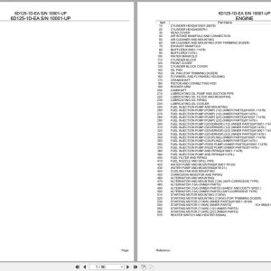 Komatsu Engine 6D125 1D EA 10001 UP Parts Catalog (1)