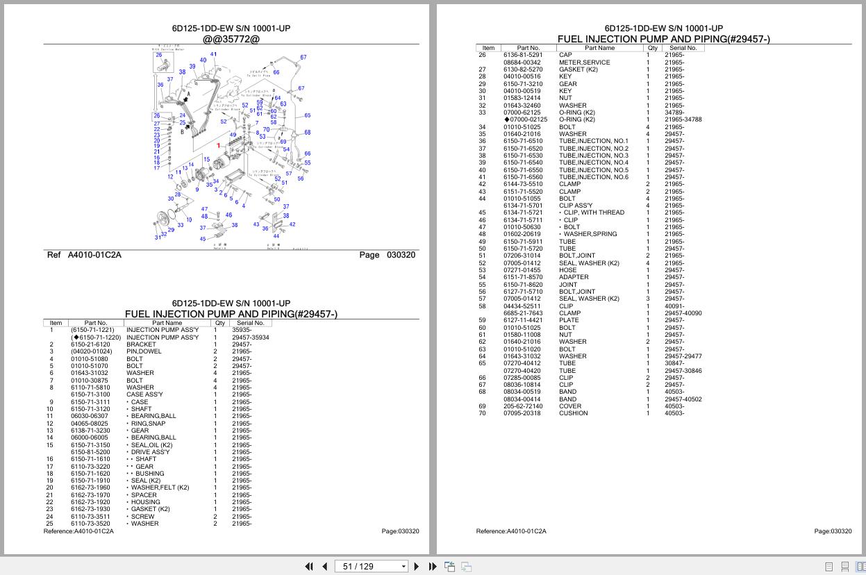 Komatsu Engine 6D125 1DD EW 10001 UP Parts Catalog (2)