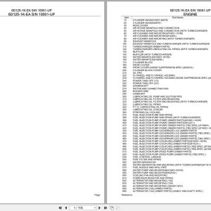 Komatsu Engine 6D125 1K EA 10001 UP Parts Catalog (1)