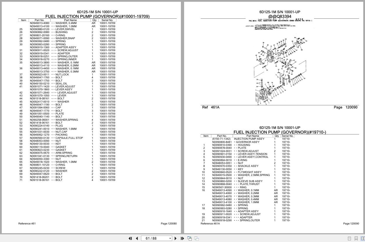 Komatsu Engine 6D125 1M 10001 UP Parts Catalog (2)