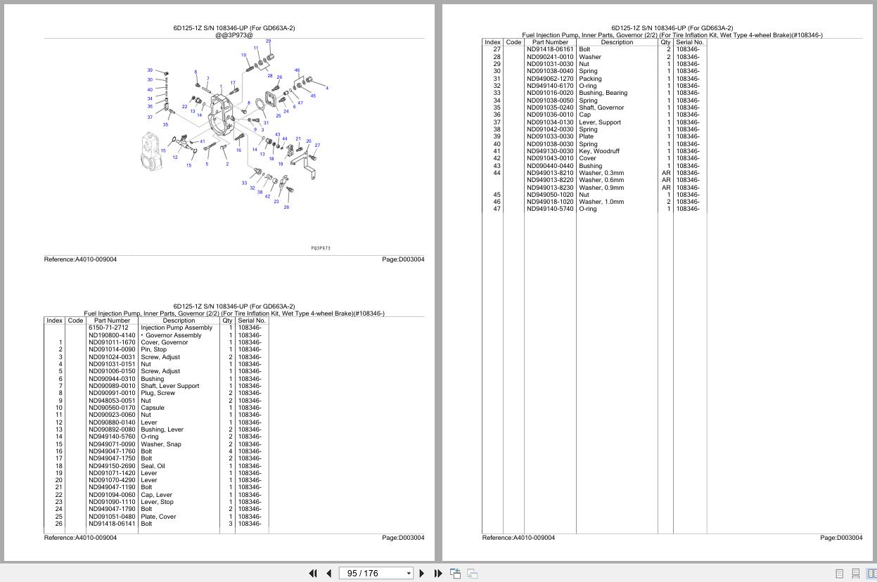 Komatsu Engine 6D125 1Z 108346 UP Parts Catalog (2)