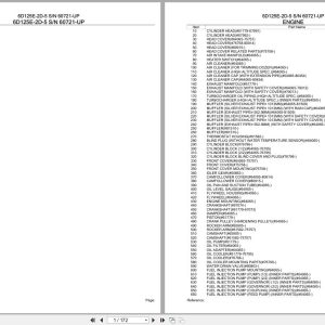 Komatsu Engine 6D125E 2D 5 60721 UP Parts Catalog (1)