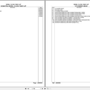 Komatsu Engine 6D95L 1A 10001 UP Parts Catalog (1)