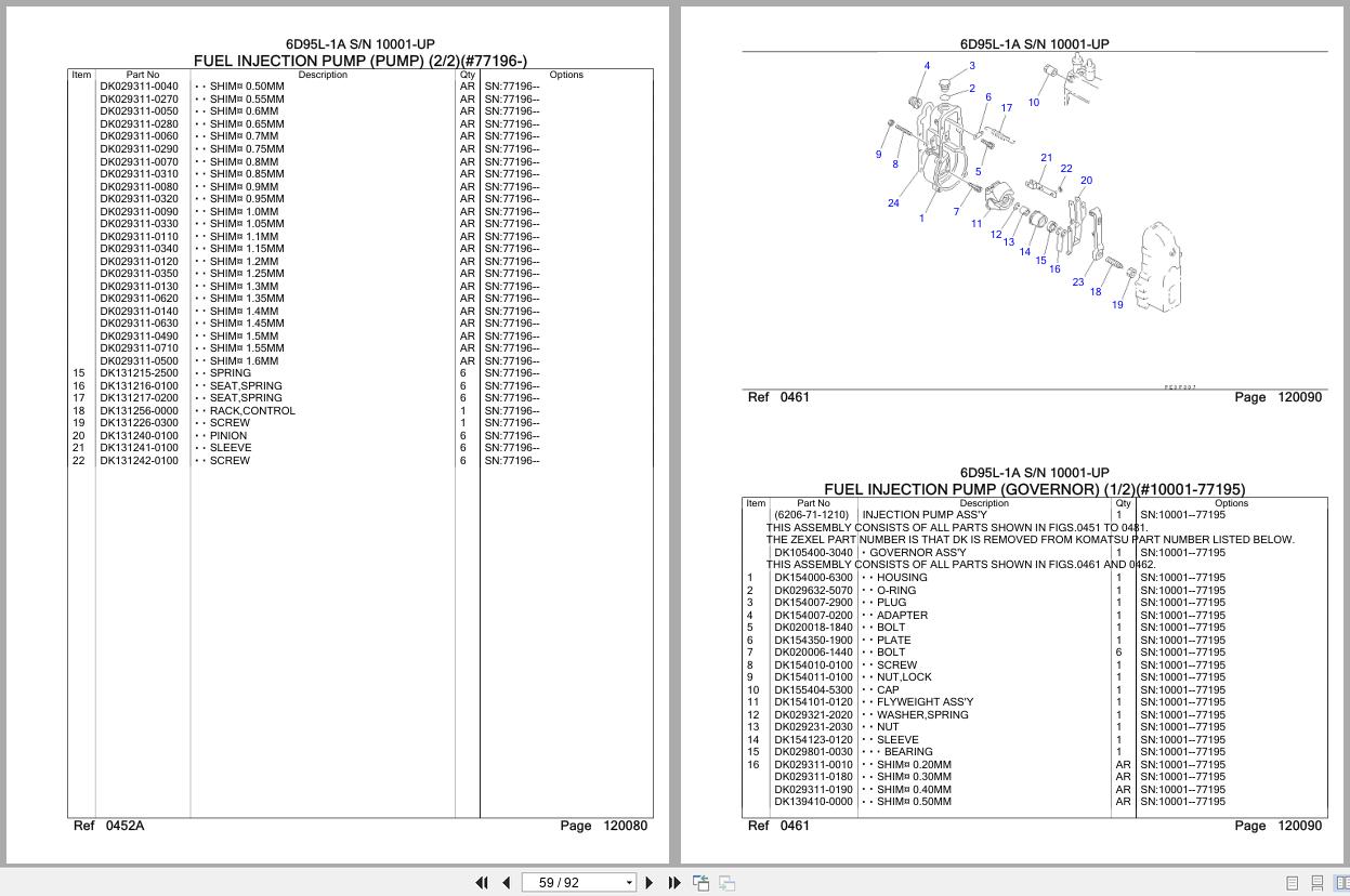 Komatsu Engine 6D95L 1A 10001 UP Parts Catalog (3)