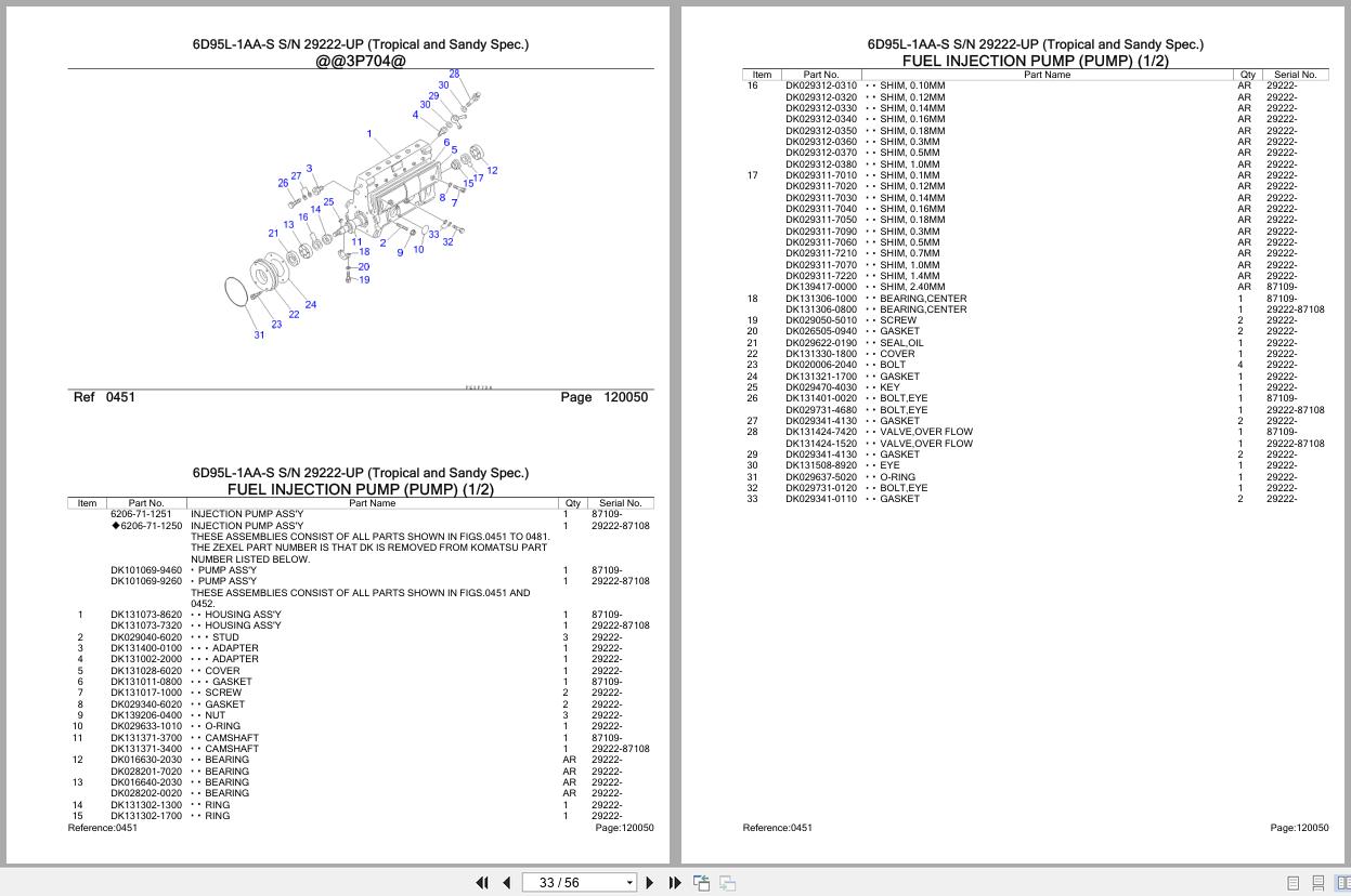 Komatsu Engine 6D95L 1AA S 29222 UP Parts Catalog (2)