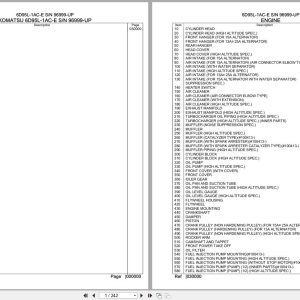 Komatsu Engine 6D95L 1AC E 96999 UP Parts Catalog (1)