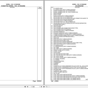 Komatsu Engine 6D95L 1AC E Parts Catalog (1)