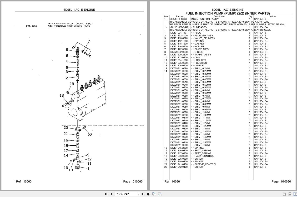 Komatsu Engine 6D95L 1AC E Parts Catalog (2)