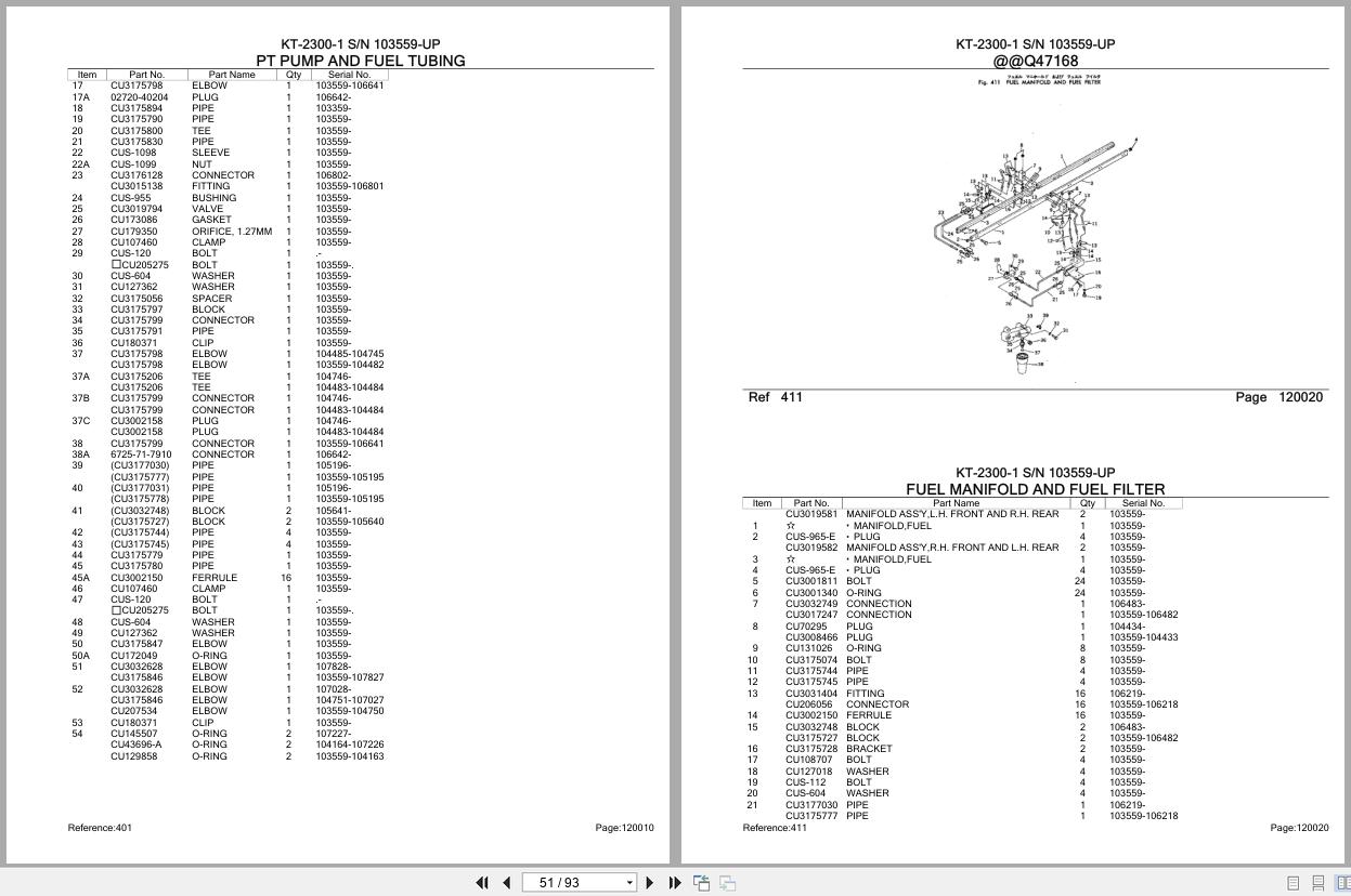 Komatsu Engine KT 2300 1 103559 UP Parts Catalog (2)