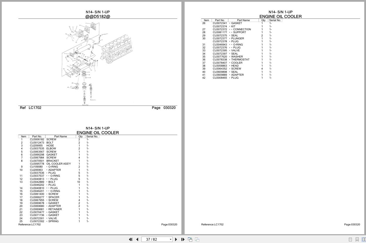 Komatsu Engine N14 1 UP Parts Catalog (2)