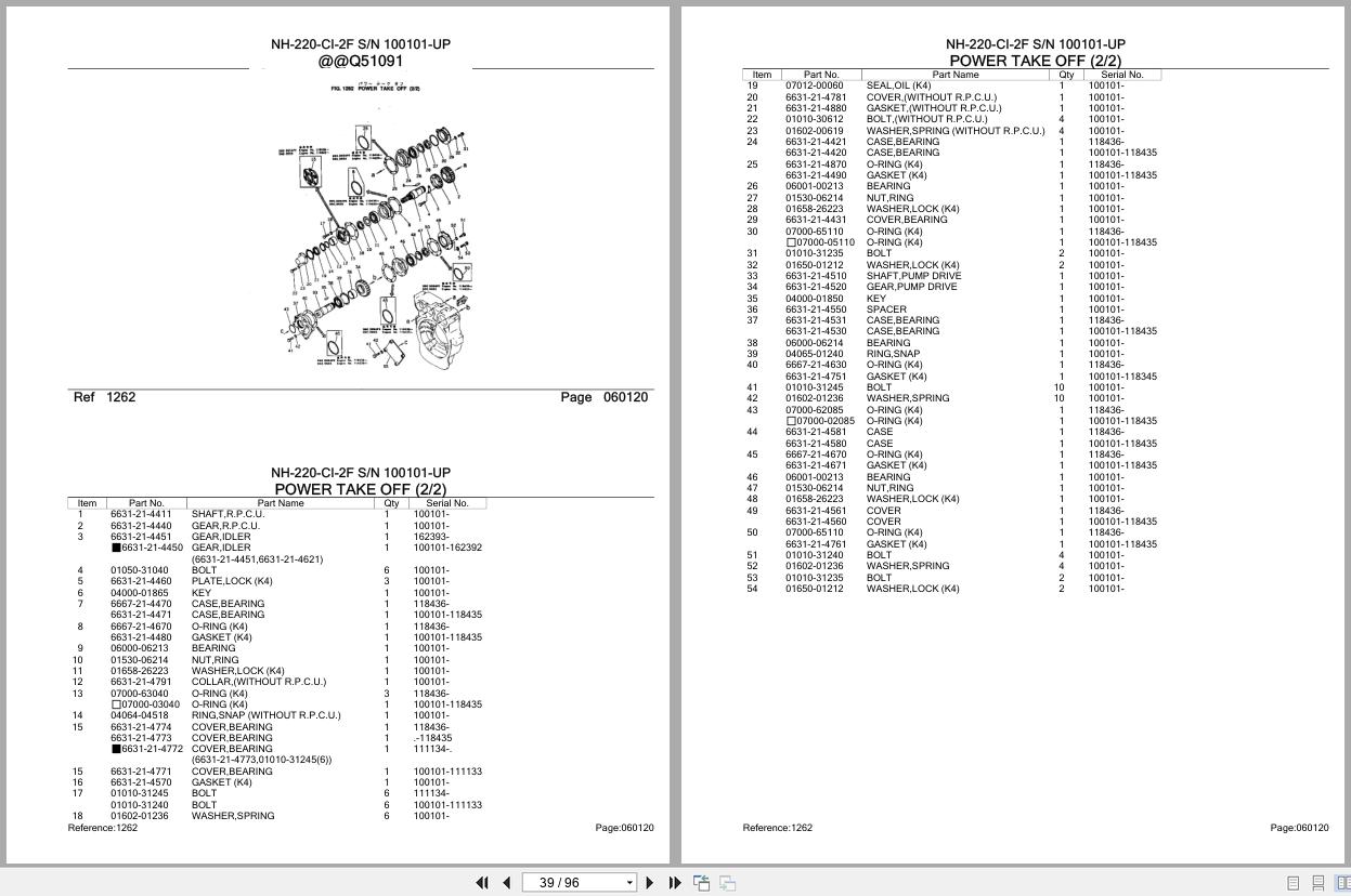 Komatsu Engine NH 220 CI 2F 100101 UP Parts Catalog (2)