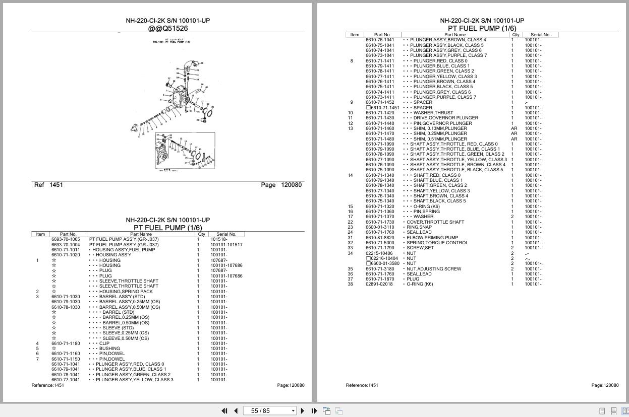 Komatsu Engine NH 220 CI 2K 100101 UP Parts Catalog (2)