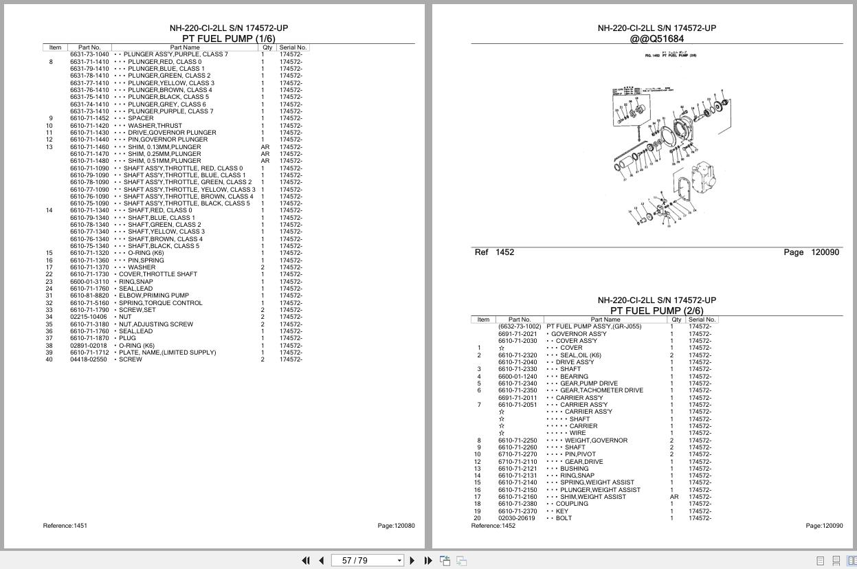 Komatsu Engine NH 220 CI 2LL 174572 UP Parts Catalog (2)