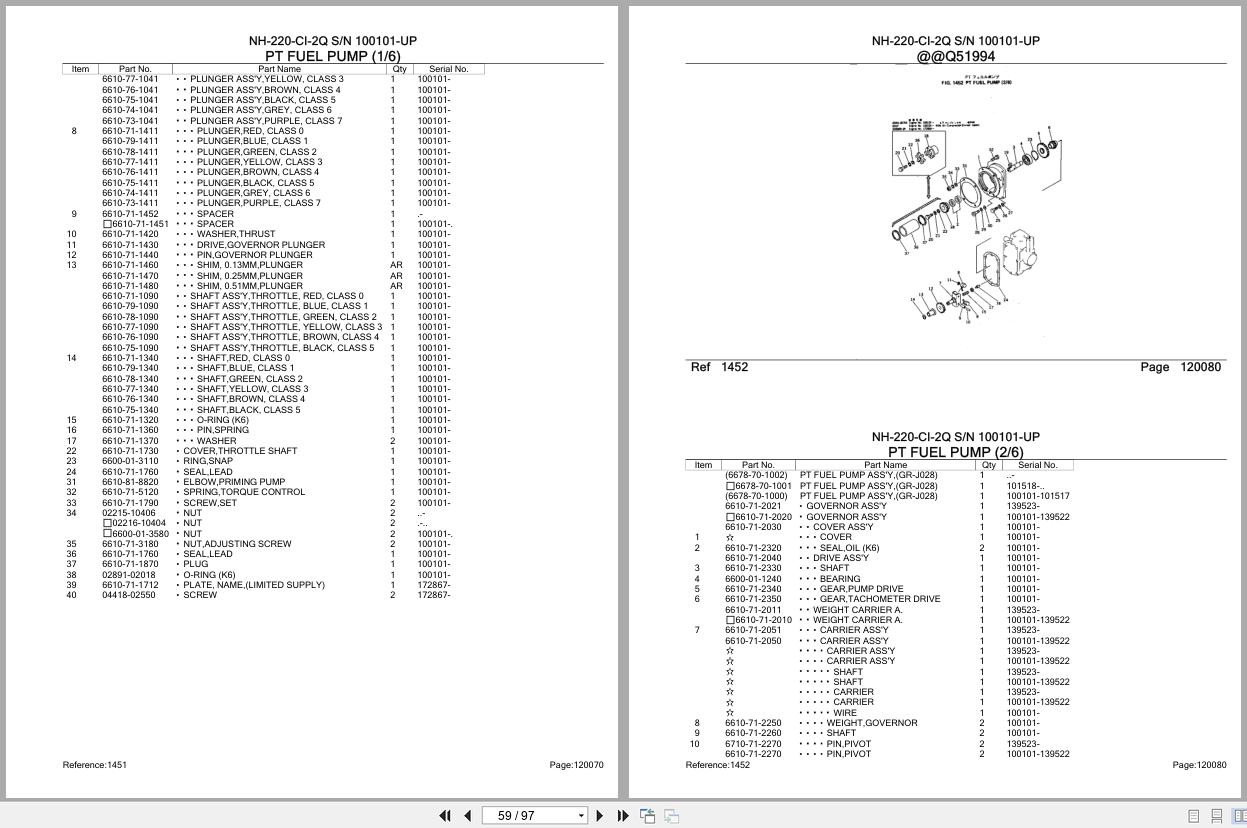 Komatsu Engine NH 220 CI 2Q 100101 UP Parts Catalog (2)