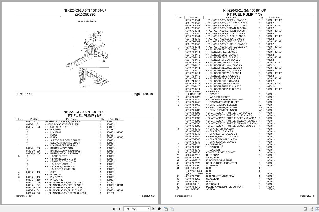 Komatsu Engine NH 220 CI 2U 100101 UP Parts Catalog (2)