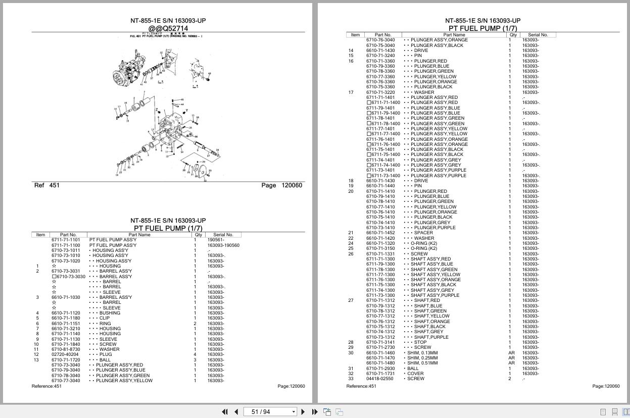 Komatsu Engine NT 855 1E 163093 UP Parts Catalog (2)