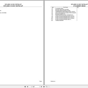 Komatsu Engine NTA 855 1A 102754 UP Parts Catalog (1)