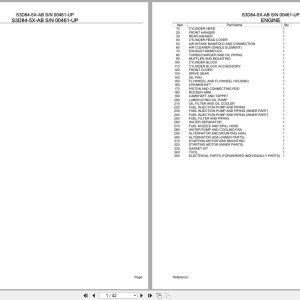 Komatsu Engine S3D84 5X AB 00461 UP Parts Catalog (1)