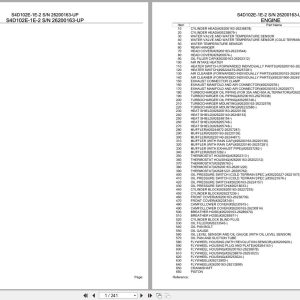 Komatsu Engine S4D102E 1E 2 26200163 UP Parts Catalog (1)