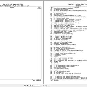 Komatsu Engine S4D102E 1F US 26200163 UP Parts Catalog (1)