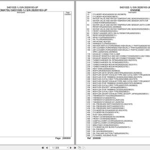 Komatsu Engine S4D102E 1J 26200163 UP Parts Catalog (1)