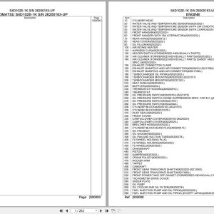 Komatsu Engine S4D102E 1K 26200163 UP Parts Catalog (1)