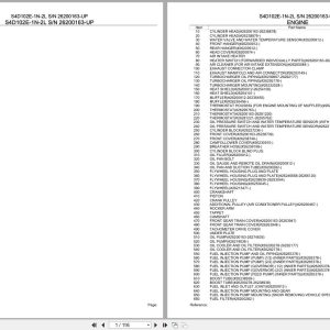 Komatsu Engine S4D102E 1N 2L 26200163 UP Parts Catalog (1)
