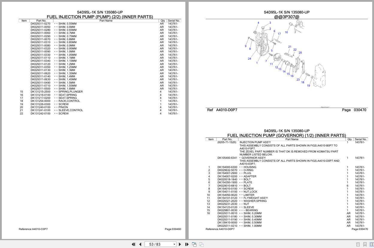 Komatsu Engine S4D95L 1K 135080 UP Parts Catalog (2)