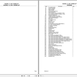 Komatsu Engine S4D95L 1L 135080 UP Parts Catalog (1)