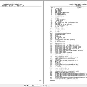 Komatsu Engine S4D95LE 3A 2A 100001 UP Parts Catalog (1)