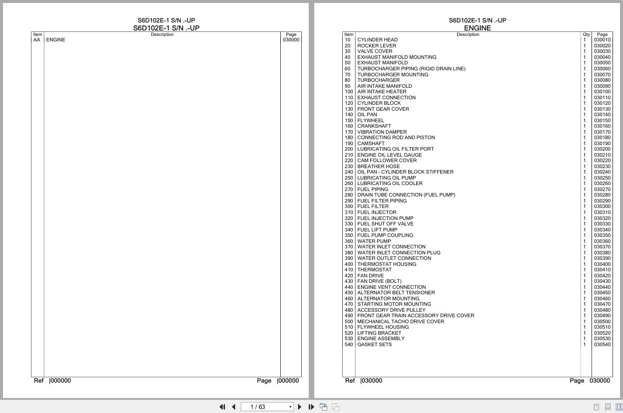 Komatsu Engine S6D102E 1 Parts Catalog (1)
