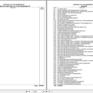 Komatsu Engine S6D102E 1C Z 26200929 UP Parts Catalog (1)